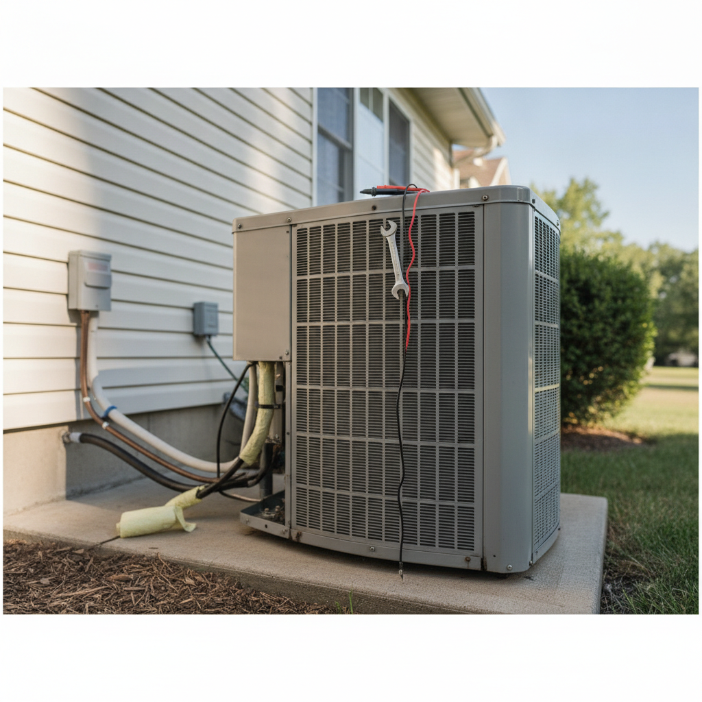 Air Conditioning Repair - No Face and No Text